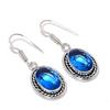Gioiello Orecchino in Argento Sterling 925 con Topazio Naturale London Blue 1,58" AE-11893