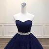 1011 Navy Blue Dress Summer Tube Top Trailing Long Dress Evening Performance Banquet Evening Dress Bride Wedding Toast
