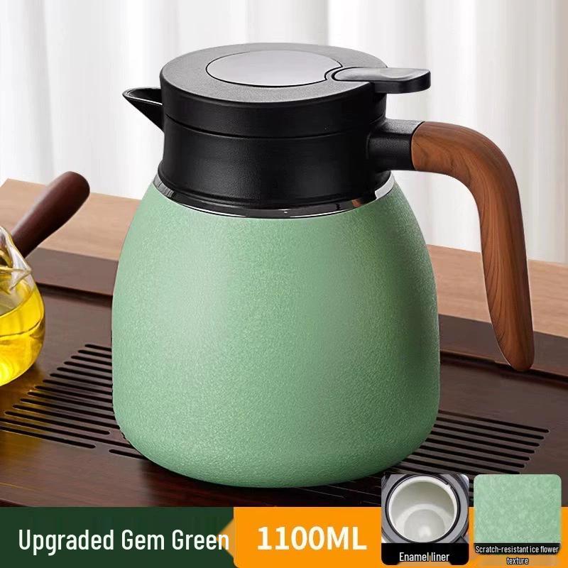316 Stainless Steel White Teapot Thermos: Durable Tea & Water Separator with Long-lasting Inner Liner