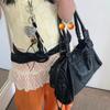 2025 French Retro Large Capacity Women's Washed Crossbody Tote and Shoulder Bag