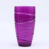 4Pcs Plastic Tumblers Set Reusable Tumbler Glasses with Swirl Design Stackable Water Cups for Garden Picnics Camping BBQs Parties