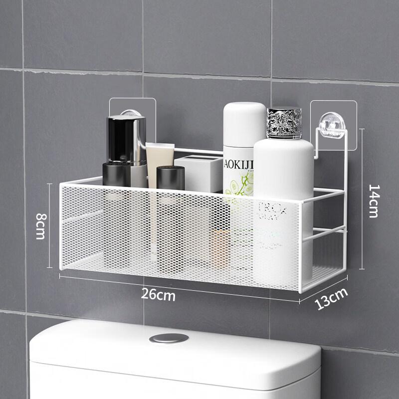 Suction Cup Wall-Mounted Over-Toilet Storage Shelf