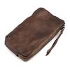 Genuine Leather, Vegetable Tanned Leather, Handmade Coloring, Retro Style, Long, Lightweight Texture, Mini Coin Purse