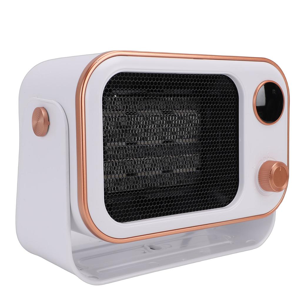 Desktop Heater Quiet Quick Heating   Ceramic Heater with 2 Speed Setting Tip Over Overheating Prevention for Indoor 1200W