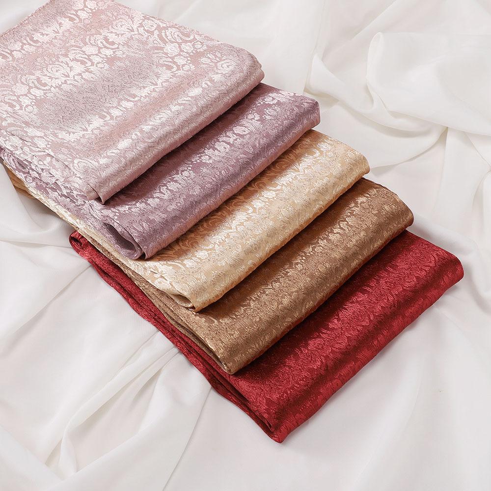 Malaysia's new imitation silky satin jacquard long scarf, women's shawl, headscarf MSL402
