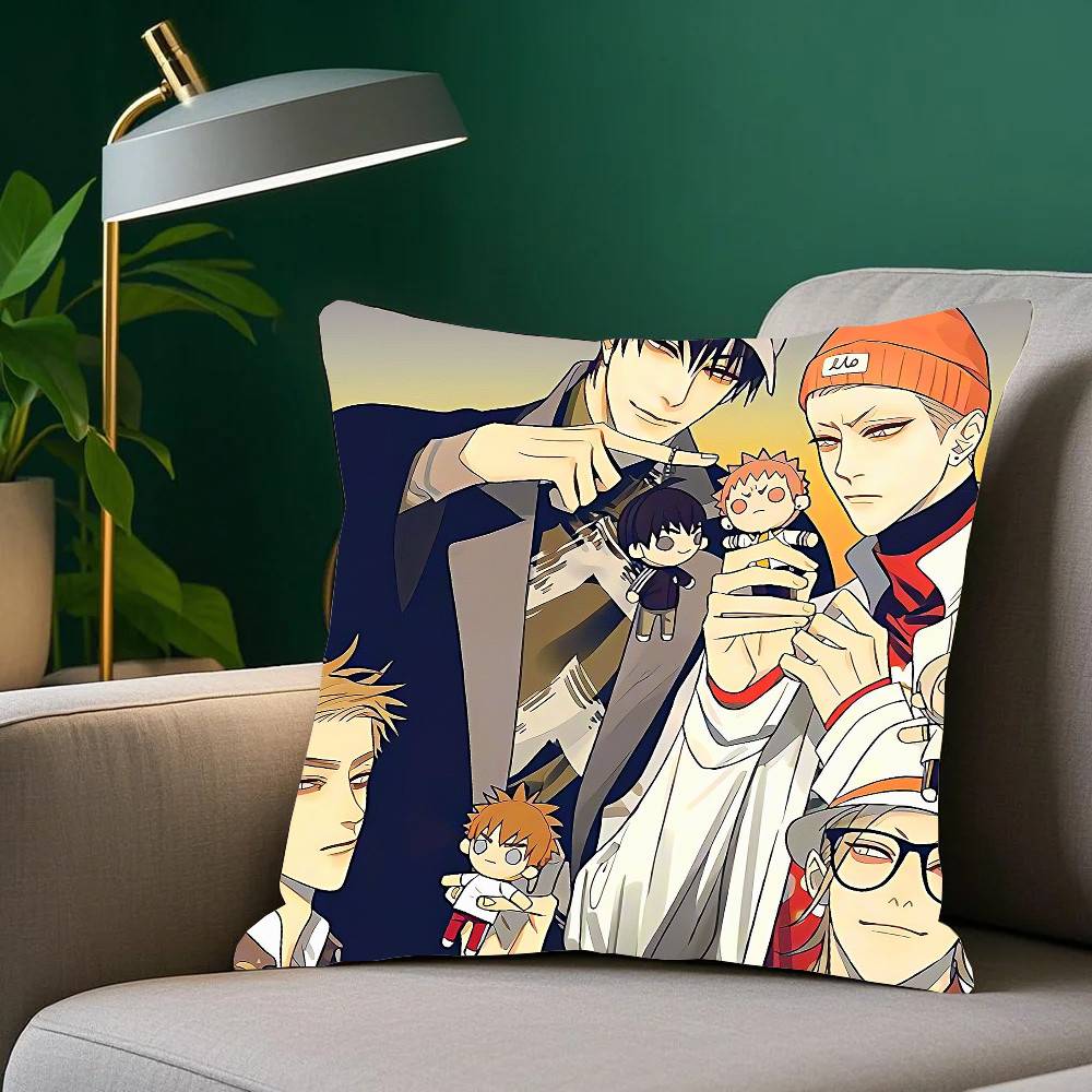 19 Days Manga Pillow Case Fashion Square Pillowcase Bedroom Sofa Room Ins Decoration Leisure