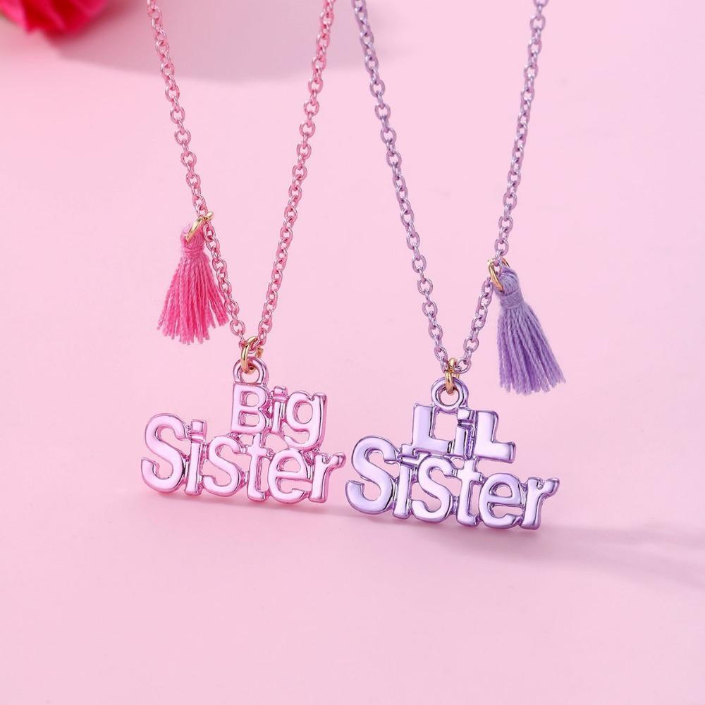 Children's Oil Rainbow Love Necklace BFF Good Friend Set Necklace Female Light Luxury Girlfriend Necklace
