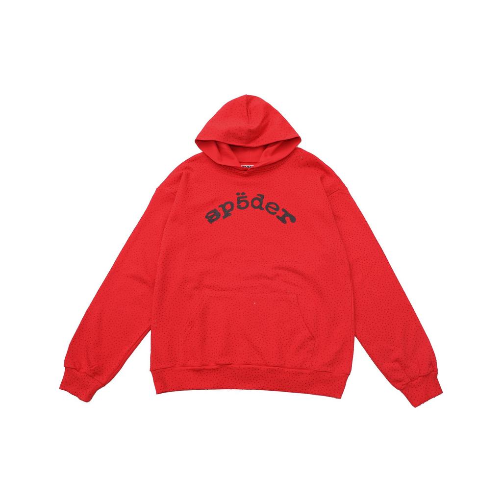 Hanorac Streetwear Greu de Calitate Superioară Sp5der cu Strass-uri pentru Cuplu