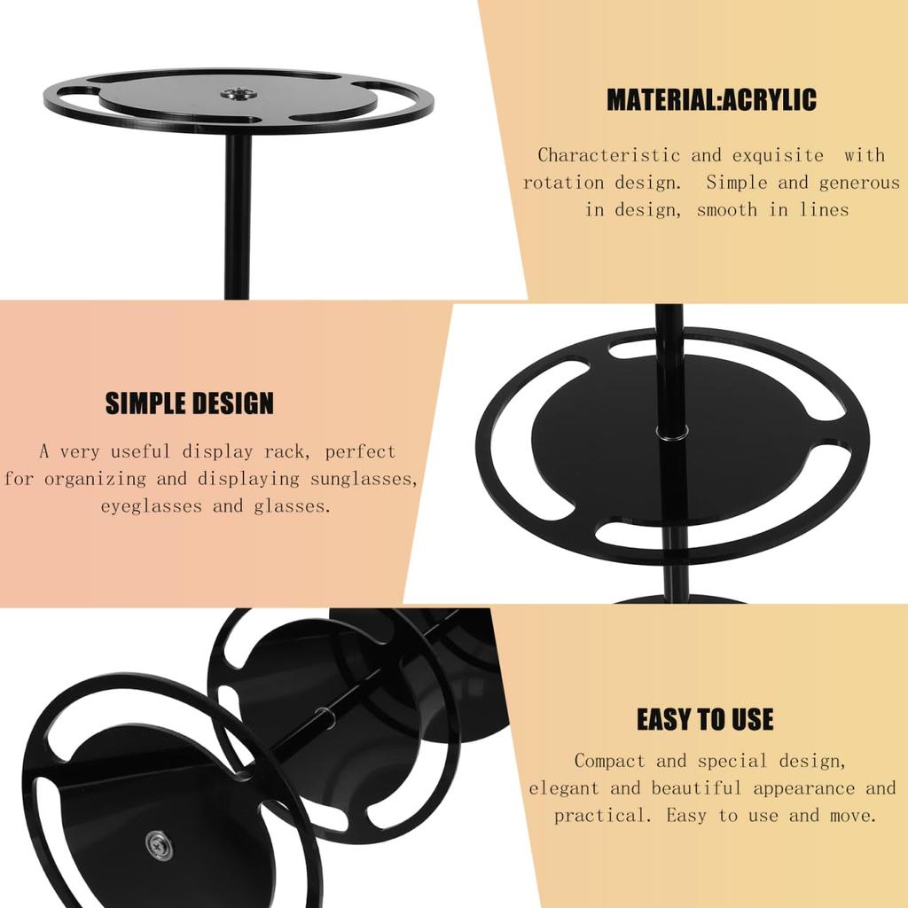LEDMOMO Eyeglasses Sunglasses Acrylic Eyeglasses Eyeglass Eyeglass Sunglasses Glasses Display Display Stylish Display Stand Stand, Double-Layer Stand,