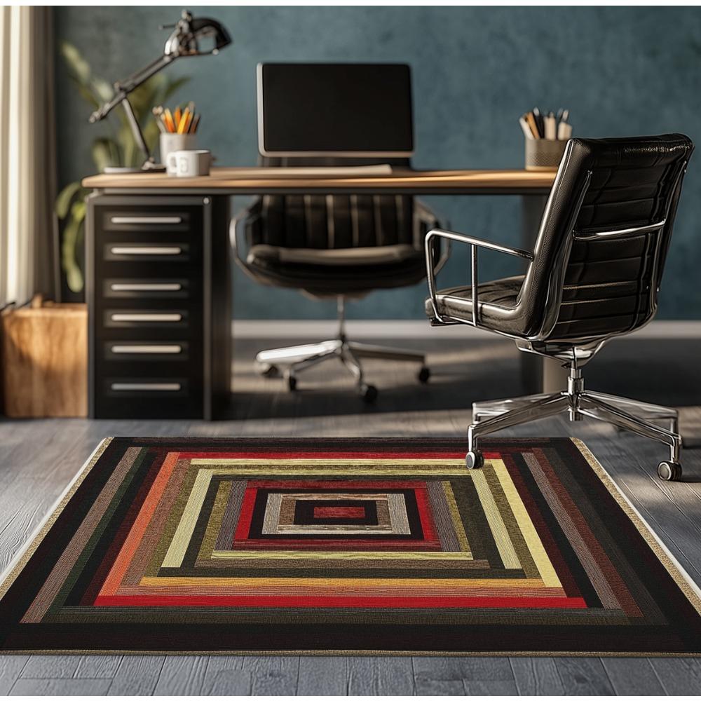 

Geometric Tribal Pattern Crystal Velvet Rug Modern Boho Home Decor Multi Color Living Room Floor Mat 50x 80cm