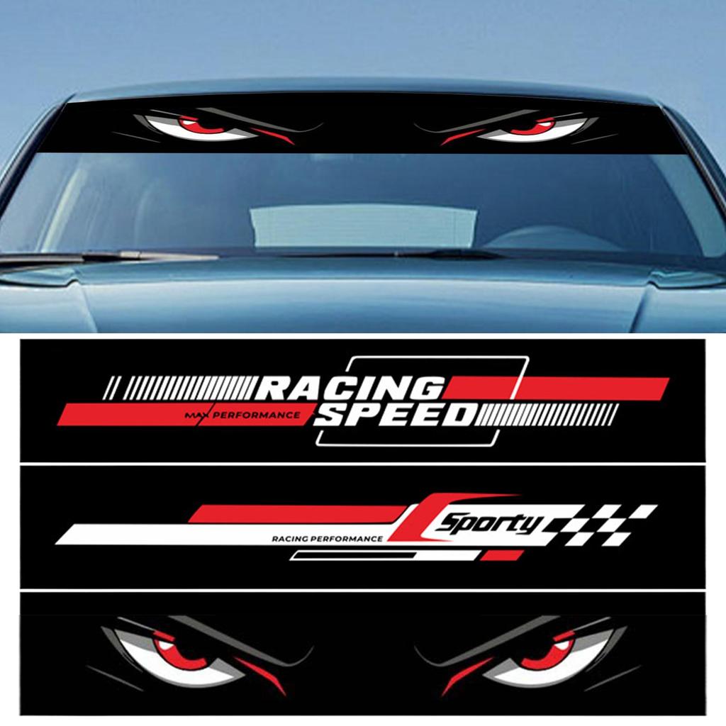 Automobilio priekinio bagažo skyriaus priekinio stiklo lipdukas Ilgalaikiai priekinio stiklo lipdukai Klijai Atsparus oro sąlygoms Banerio lipdukas Automobilio lipdukų reikmenys