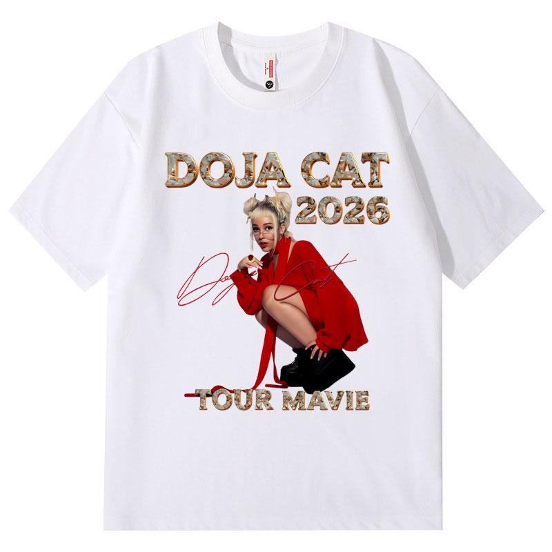 Doja Cat Ma Vie World Tour 2026 T Shirt Unisex WoUnisex Clothing Fashion Hip Hop Tshirt Summer Casual Cotton Short Sleeve Tshirts