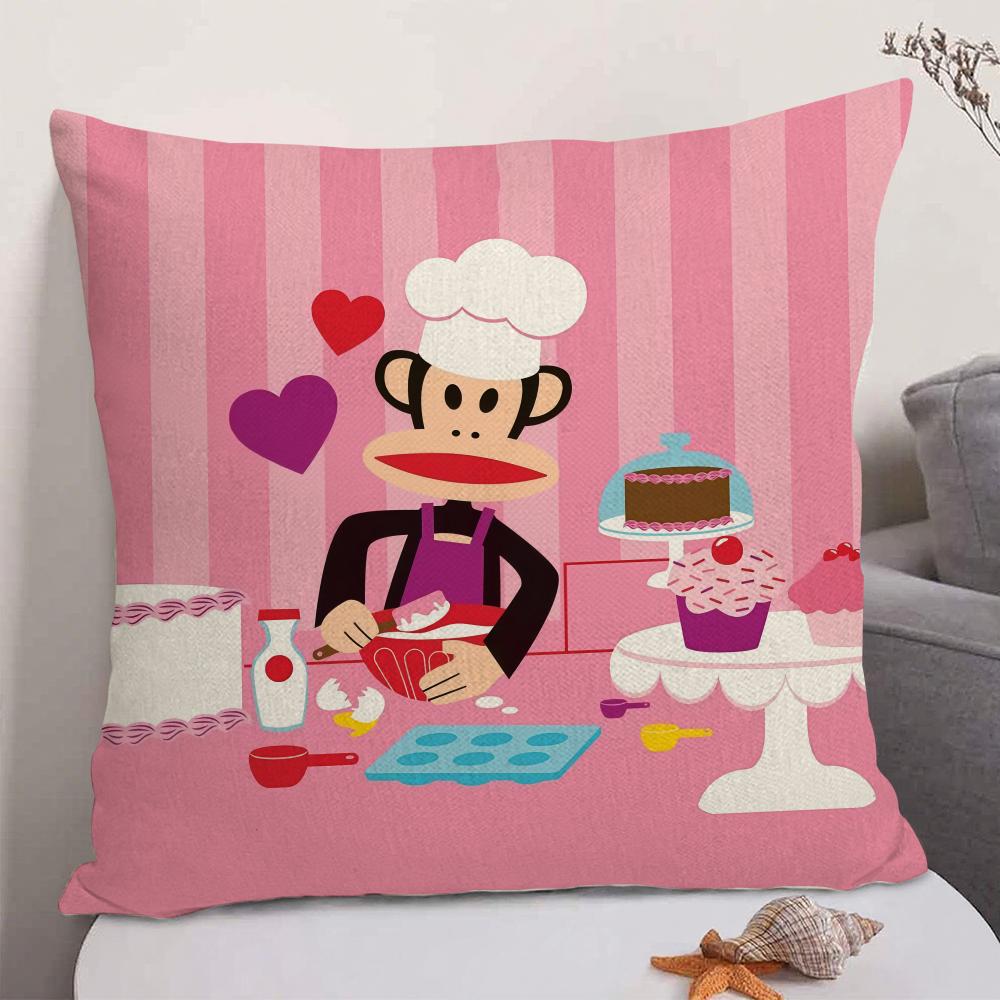 Classic Trend PPaul FFrank Cushion Cover Natural Linen Organic Fabric DoubleSided Printing Sofa Home Decor Gift Pillow Case