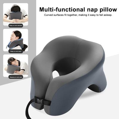U-förmiges Nackenkissen Ergonomisches Memory-Foam-Kissen Nackenstützkissen mit 360-Grad-Unterstützung für Reisen Büro Auto Schlafen