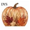 Vintage Style Pumpkin Statues Thanksgiving Fall Table Decoration, Rustic Block Wooden Sign, Autumn Wood Craft Decor Farmhouse Tabletop Centerpiece for