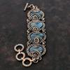 Labradorite Bracelet Copper Wire Wrapped Bracelet Adjustable Chain Bracelet Gemstone Copper Jewelry Handmade Elegant Bracelet Gifts For Him