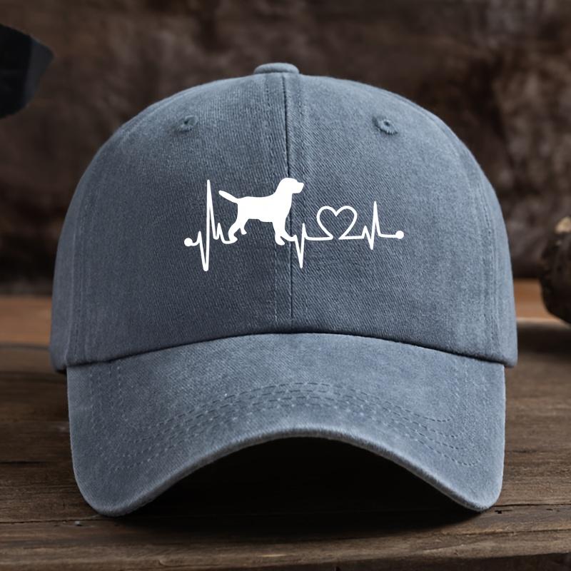 Dog Love Printed Baseball Hat for Men and Women Outdoor Daily Leisure Sunscreen and Sunshade Duck Tongue Hat