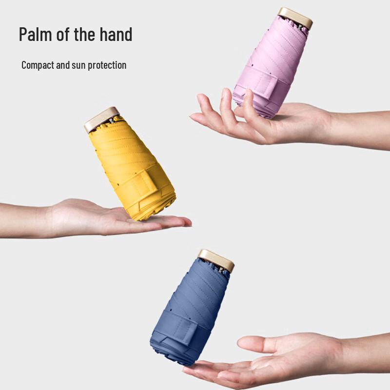 Nanqiao Mini Flat Handle 6-Fold Capsule Umbrella
