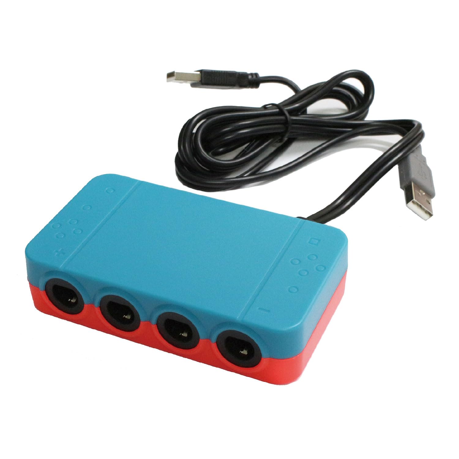 

Alone Nintendo Switch OLED Compatible GameCube Controller Connection Simultaneous Connection of 4 Home Rapid Fire Turbo Japanese Blue x Red Adapter,