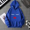2025 Pretty Cute Eye Lashes Red Lips Print Women Hoodie Summer Casual Short Sleeve O Neck t-shirt Ladies White Hooded Sweatshirt