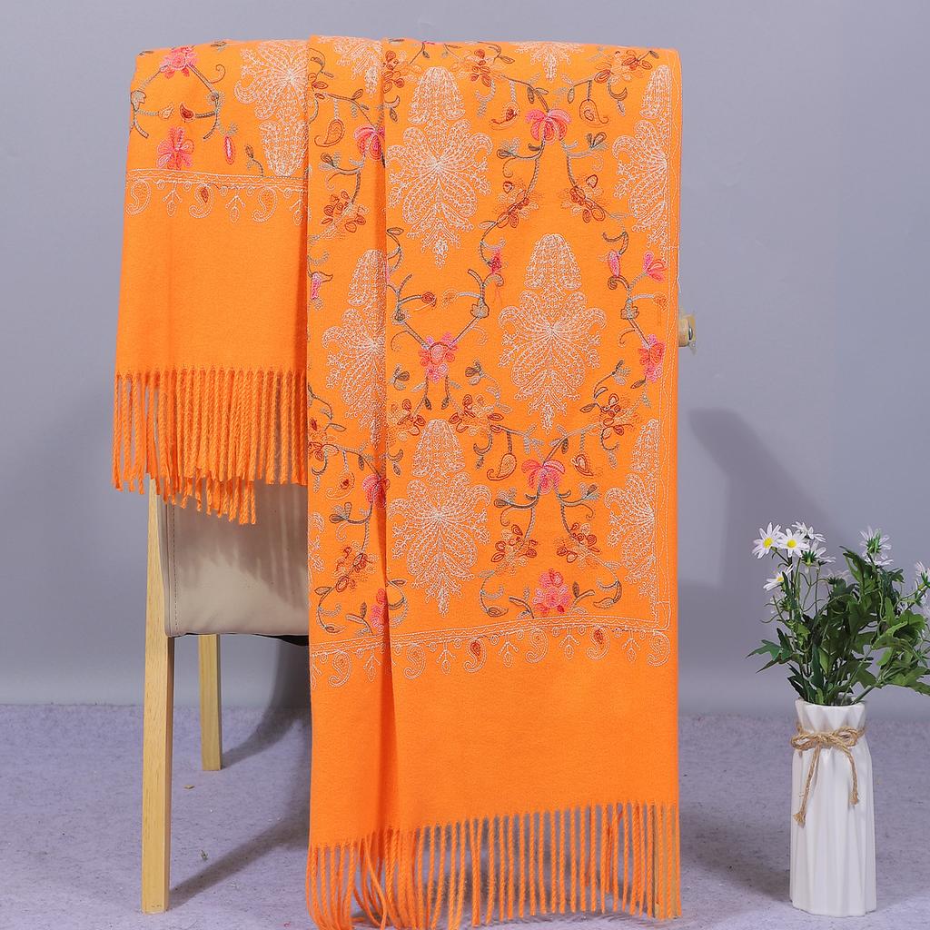 Autumn and Winter Red Scarf for Women, Spring and Autumn Embroidered Shawl, Gift for Mother, Wedding Dress, Cheongsam Outerwear, Wedding Banquet,
