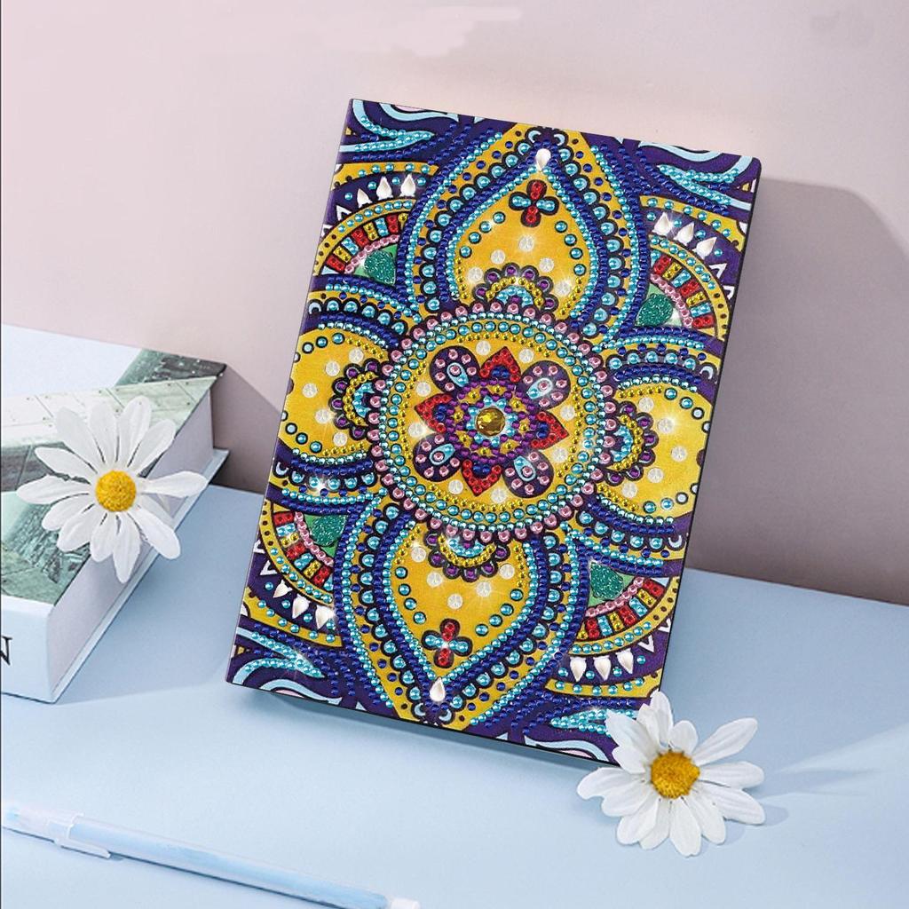 Handmade DIY Xian Porcelain Diamond Painting Notebook: Creative Educational Toy & Gift for Elementary Students, Teachers, and Kids with Stickers