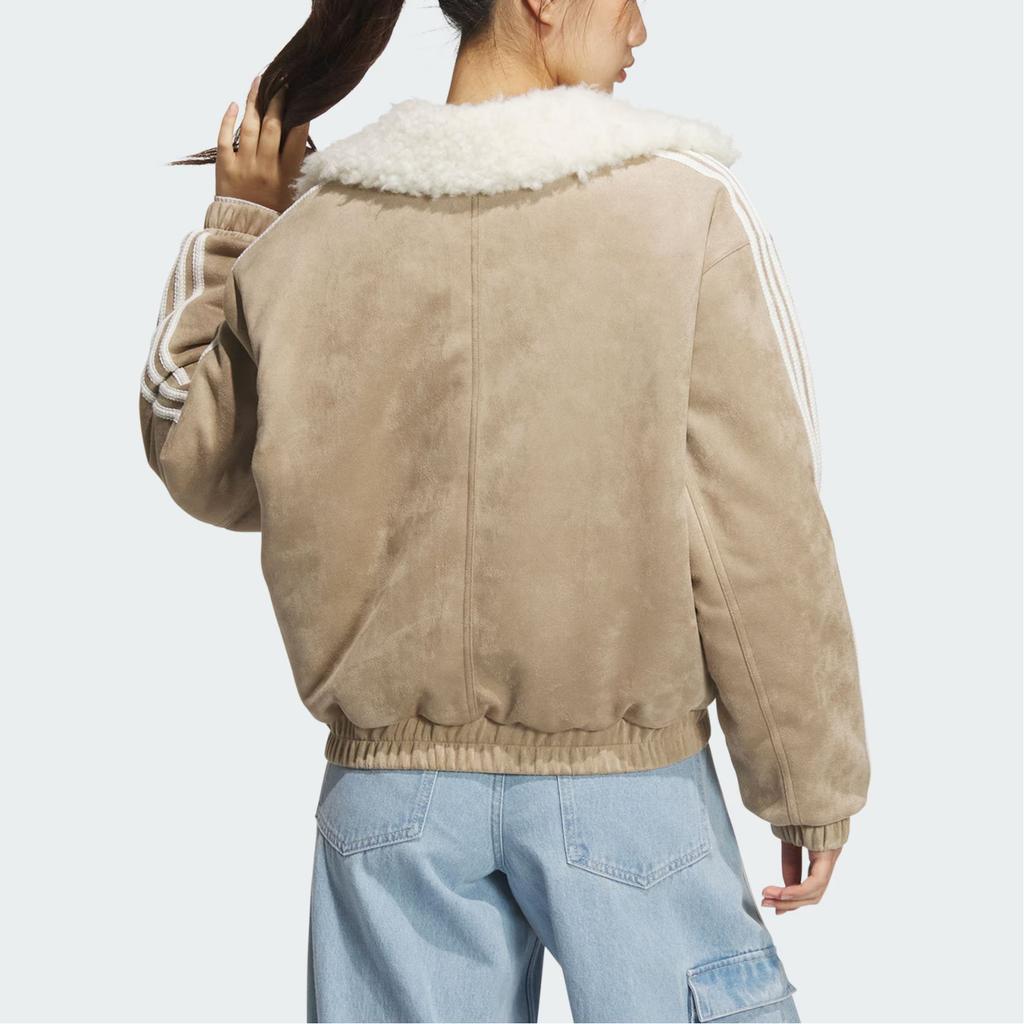 adidas Originals RETRO Puffer Jacket Women's Shadow Khaki Brown JL8439
