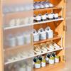 Expandable Shoe Rack Shelf Cabinet Storage Tray Space-Saving Hangings Shoe Basket Adjustable Pantry Shelf For Entryway Cabinet