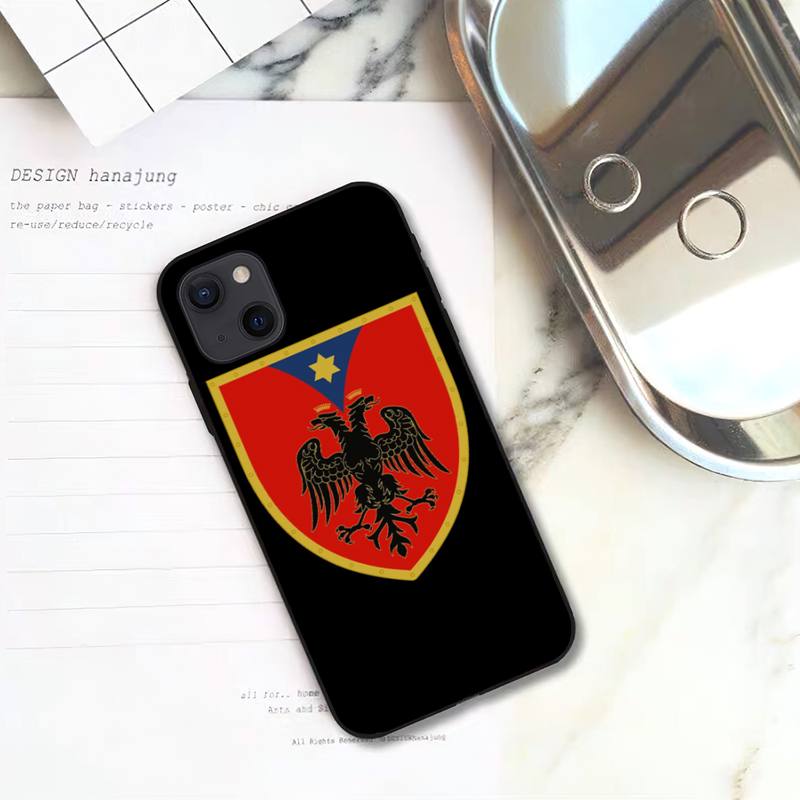 RUICHI Albania Flag Phone Case For iPhone 11 12 Mini 13 Pro XS Max X 8 7 6s Plus 5 SE XR Shell