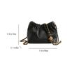 Women Chain Shoulder Bag Versatile Crossbody Tote Bag Casual Pleatd Hobo Bag Satchel Sling Bag Girl Stylish Purse