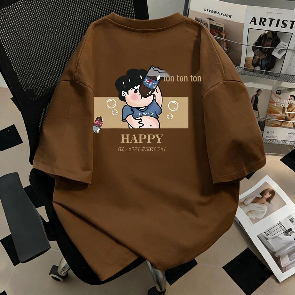 Chic Loose Fit Cotton T-shirt - Women's High-End Summer 2026 Design