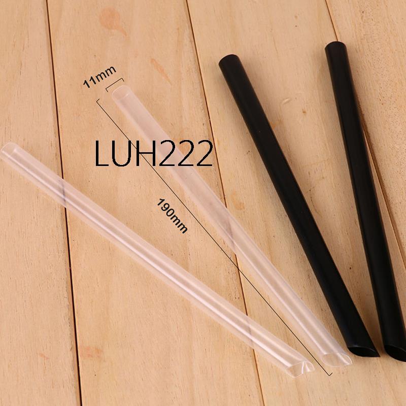 100pcs 7.5" Big Milkshake Straws Bubble Boba Milk Tea Plastic Thick Smoothie Cold Drinking Drinkware Bar Accessories