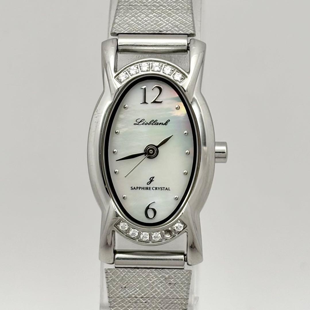 Used Working item ORIENT Lisblank Quartz Shell Ladies