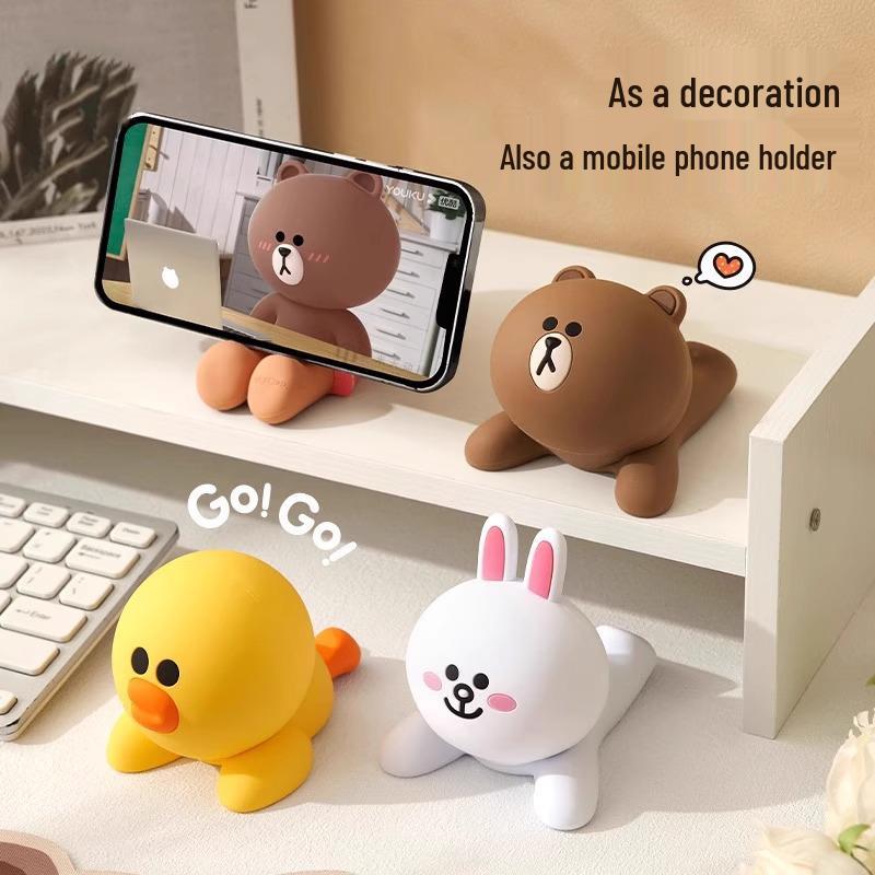 

Универсальная подставка для телефона и планшета «Мультяшный бурый медведь»