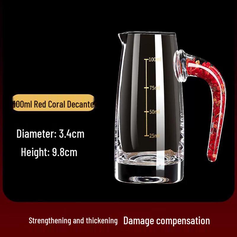 Tingle Crystal Gold Foil Baijiu Glass Decanter Set