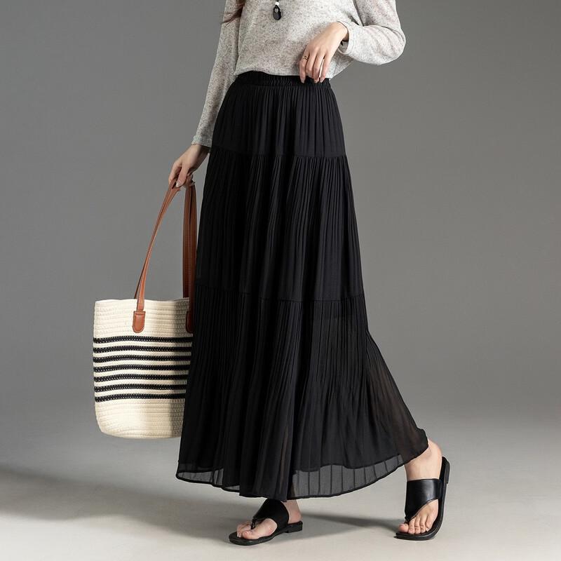 Demana Eleganter Falten-A-Linien-Midirock
