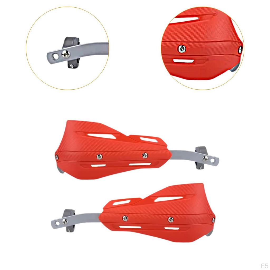 2 Pcs Aluminum Alloy Motorcycle Handguards, Universal MultiPurpose Equipment for Quads, Scooters And