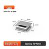 Black & White Square Plastic Desktop Cable Management Hole Cover - Dustproof Cable Entry Box