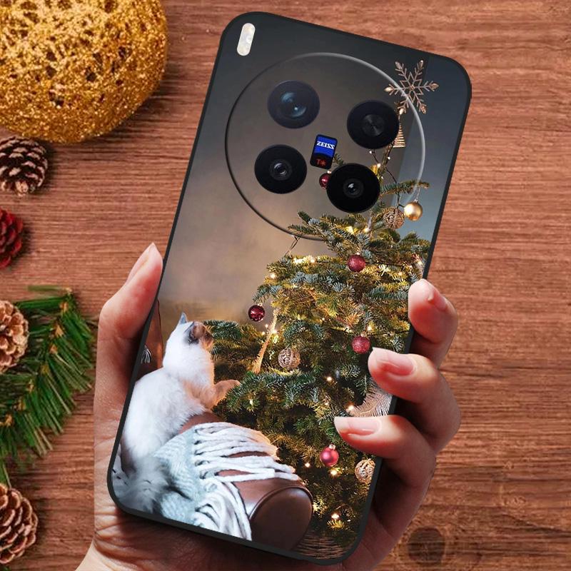 Christmas Painted Cover For Vivo X300 Pro Case V2502A Silicone Soft Phone Cover For Vivo X300 5G V2509A Capa 2025 New Fundas