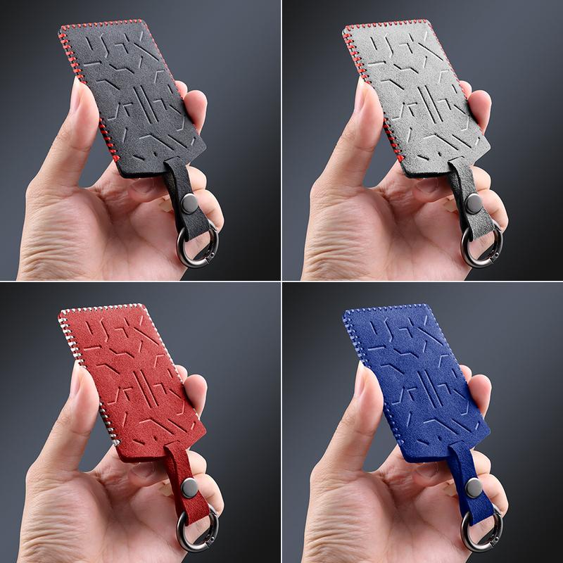 For Tesla Model 3 Highland 2024 Model Y Model X Model S Italian Top Suede Remote Key Case Cover Shell Card Bag Car Accessories