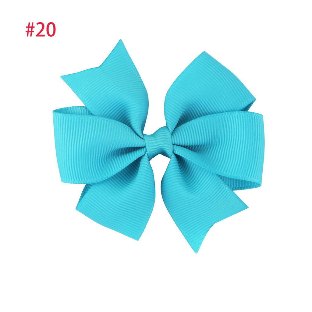 2 szt. 3-calowych kokardek do włosów dla dziewczynek z rypsowej wstążki, akcesoria do włosów dla małych dzieci ze spinką krokodylkową, kokarda dla małych dziewczynek, niemowląt