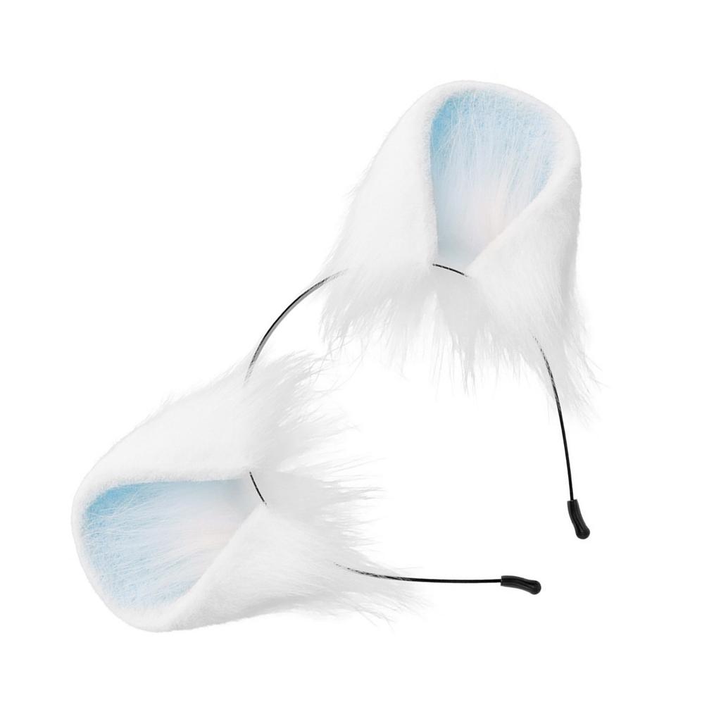 Rabbits Ears Hairband Photo Props Furry Hair Hoop Headband Party Headpiece Fun Headbands for Music Festival