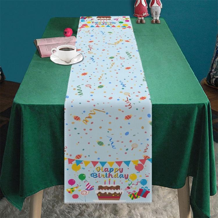 Dining Table Cloth Placemat Happy Birthday Decoration Table Cloth Placemat Color