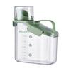 Transparent Bulk Food Container with Pouring Spout Nonslip Handle Box Large Capacity Storage Bin For Snacks Pet Food