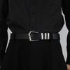Belt Modern Black With Sophisticated Metal Buckle For Trendy Fashion Everyday