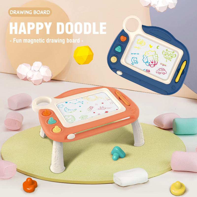 Non-Toxic Children'S Drawing Board Portable Erasable Colorful Writing Pad Toy For Kid Toddlers Babies With One Pen Best Birthday Gifts