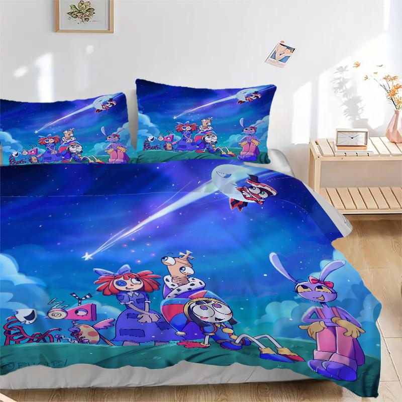 3Pcs Space Adventure Friends Bedding Sets For All Sizes New 3D Printed Bed Cover Comforter Duvet Cover Pillowcase Bedroom Decoration
