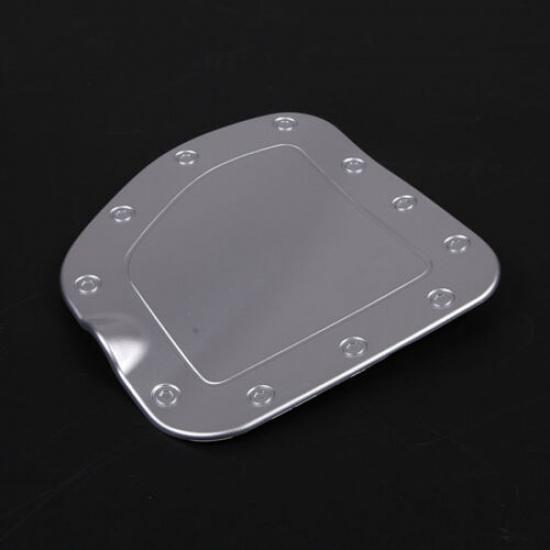 Silver Exterior Filler Fuel Door Tank Gas Cap Cover Trim For Toyota Tacoma 11-15