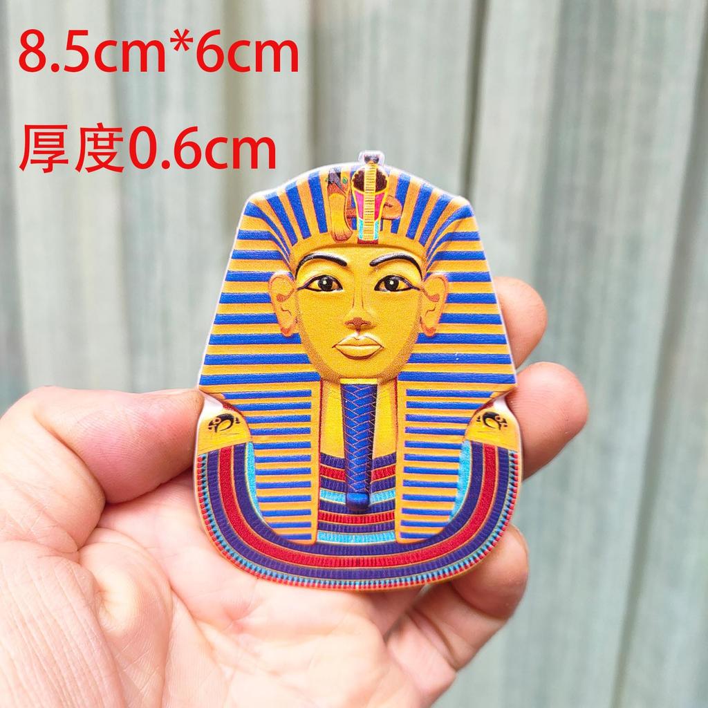 Egyptian Pharaoh Retro Magnet Resin Refrigerator Stickers Pyramid Culture Creative Decorations Home Office Magnetic Stickers