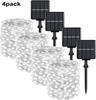 Pack of 4 Solar Fairy Lights Outdoor 400LED Fairy Lights Outdoor 8 Modes Copper Wire IP65 Warterproof for GardenPatio Yard Party